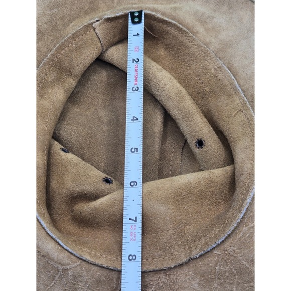 The Original Rouge Handcrafted Large Hat Safari Australian Suede Leather - Picture 10 of 11